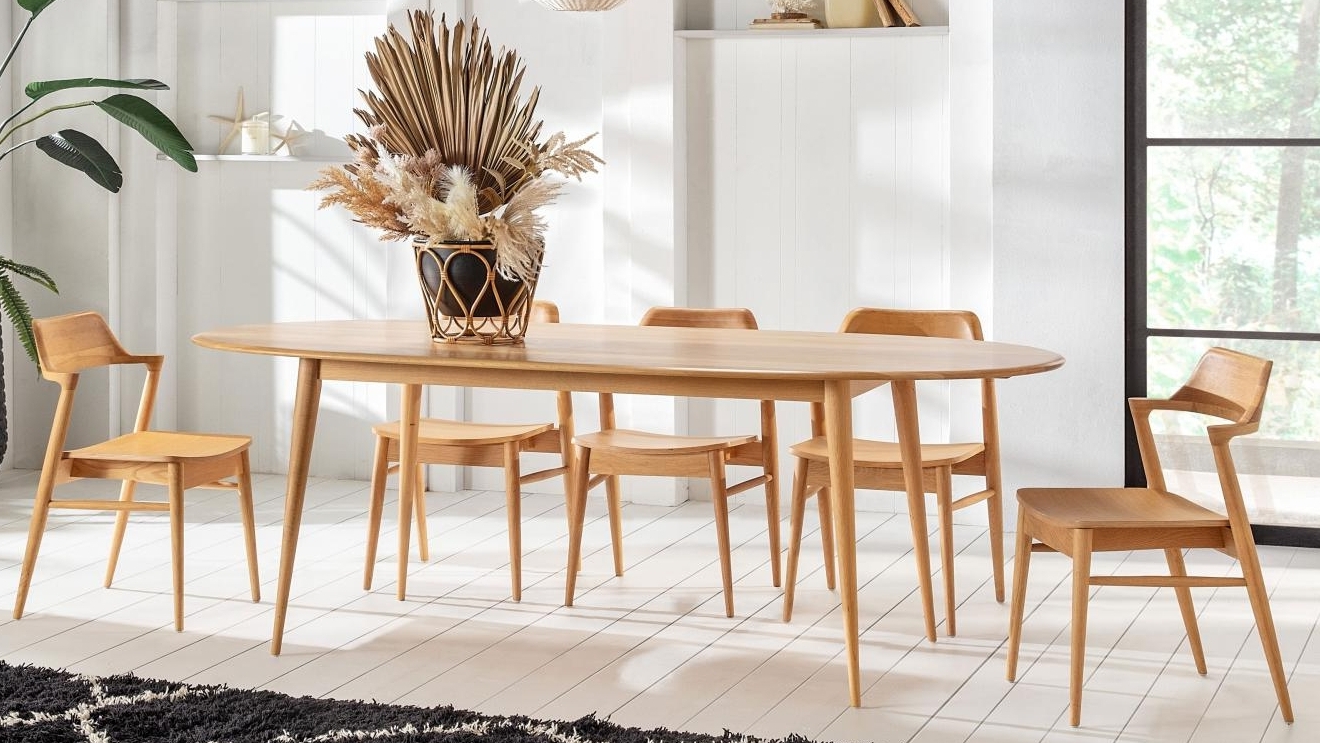 bianca oval dining table