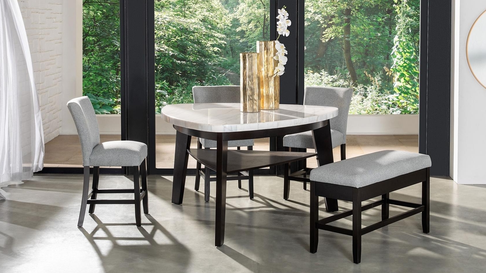 emory triangle dining set