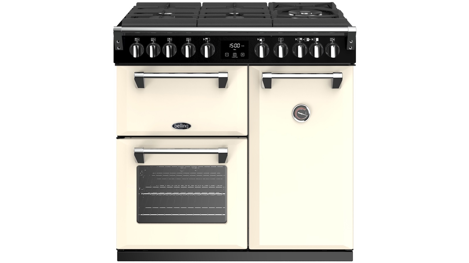 belling dual fuel cooker 90cm