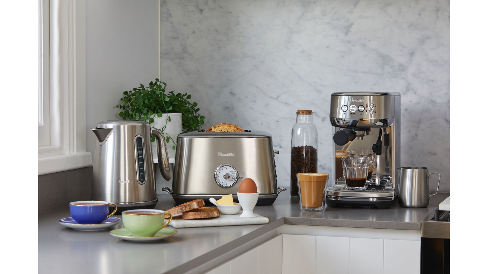 Breville Luxe 2 Slice Toaster - Silver 