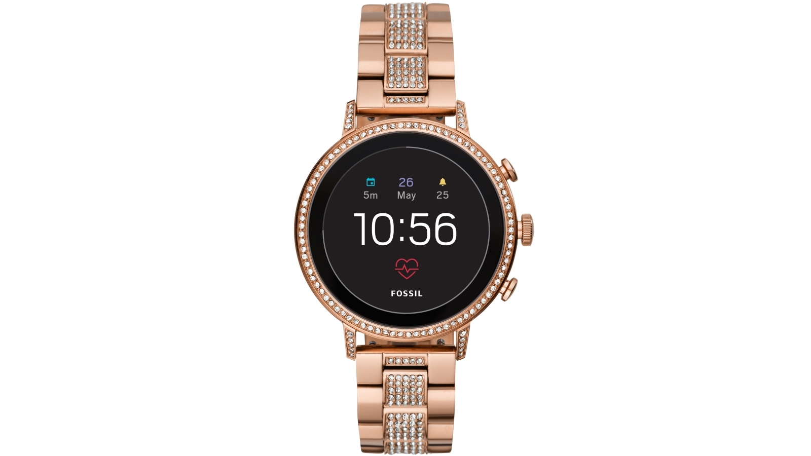 fossil rose gold smart watch