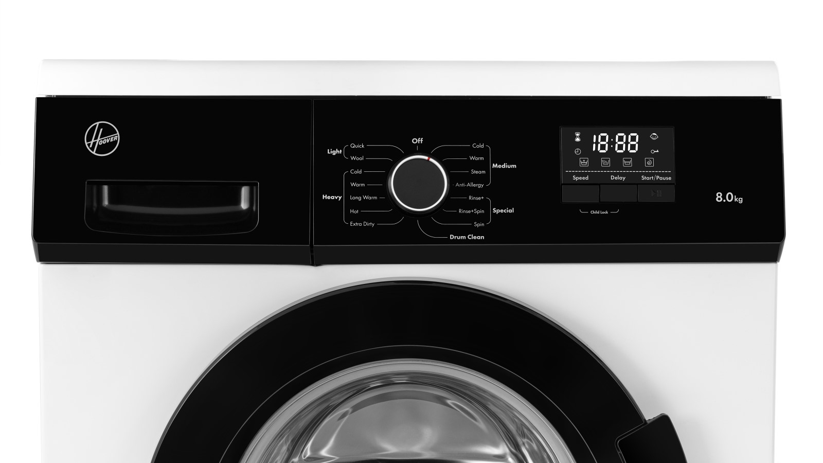 hoover 1400 8kg washing machine