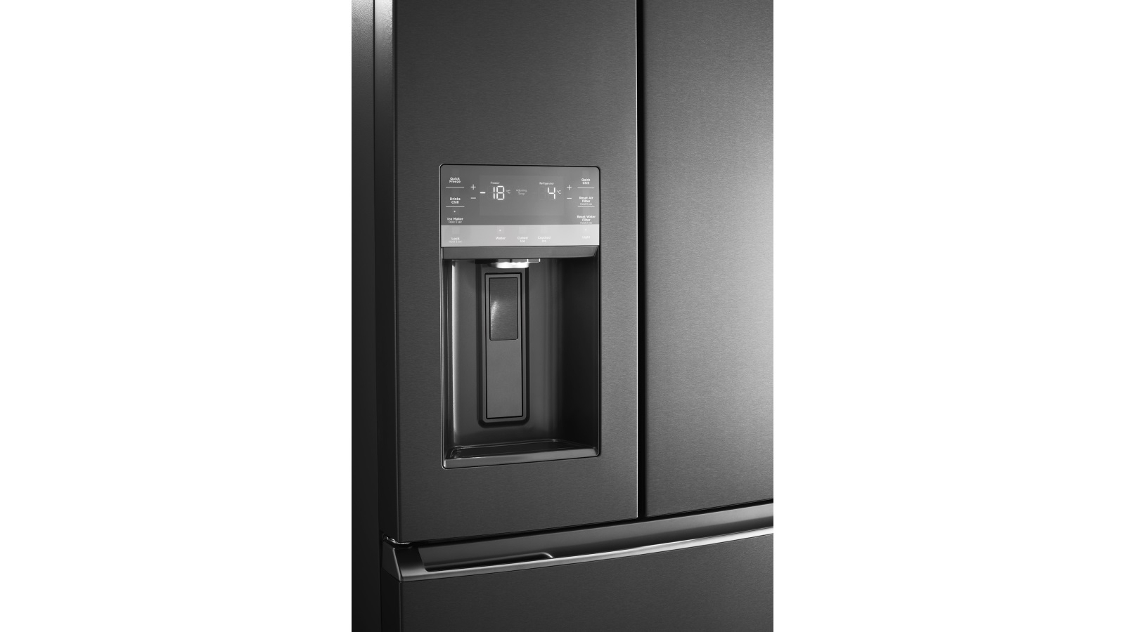 westinghouse 609l french door fridge dark stainless steel whe6170bb