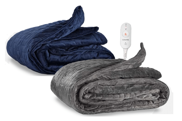 Buy Goldair Electric Blue Heated Weighted Blanket - 6.8kg | Domayne AU