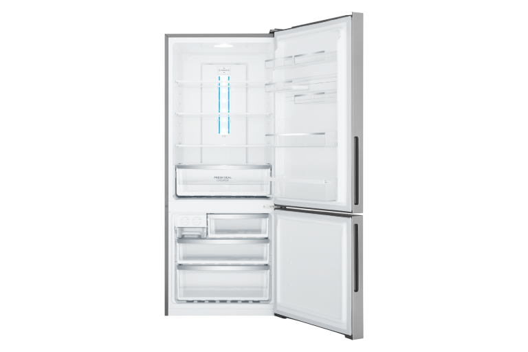 Buy Westinghouse 425L Left Hinge Bottom Mount Fridge Silver Domayne AU