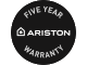 Ariston Five Year Warranty Ariston Five Year Warranty